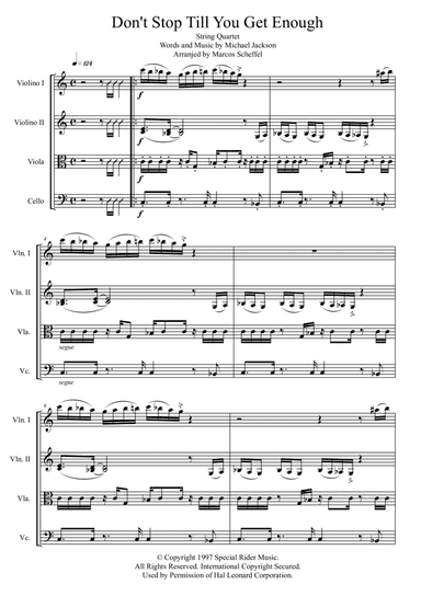 Don't Stop Til You Get Enough (arr. Marcos Henrique Scheffel)