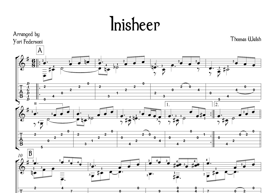 Inisheer (arr. Yuri Federsoni)
