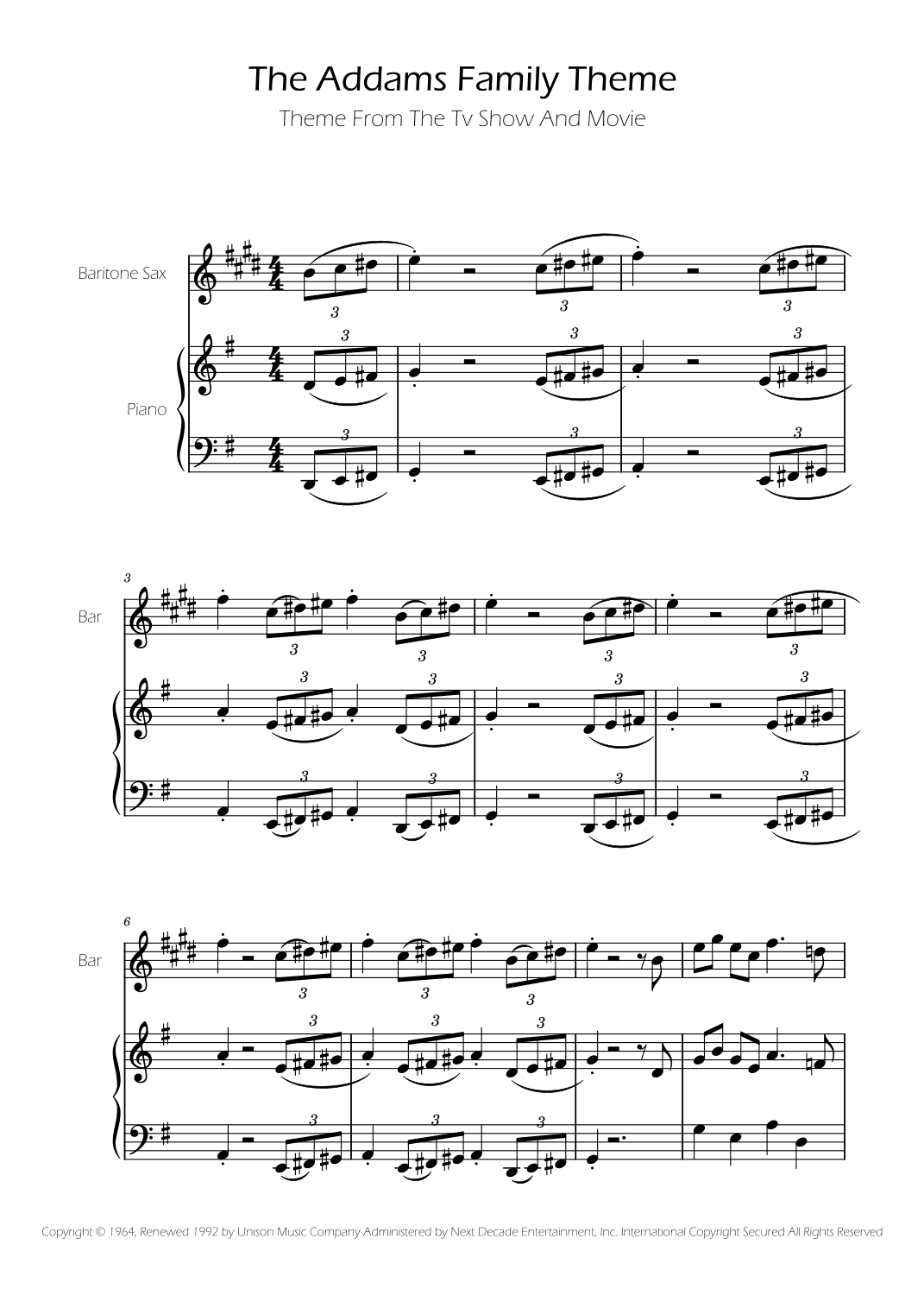 Addams Family Theme (arr. Ygor Nunes)