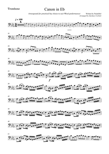 Canon in D (arr. Zachary Corbett)
