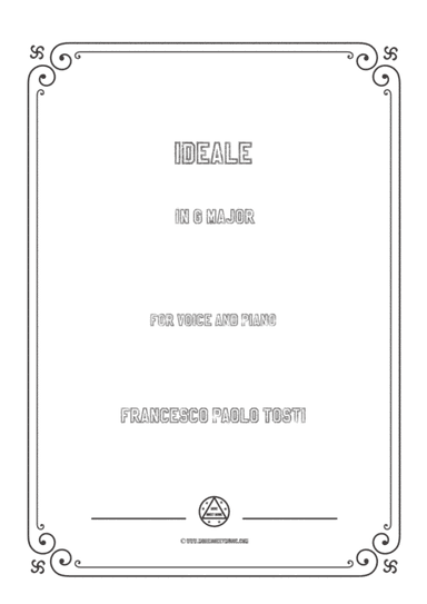 Tosti-Ideale in G Major,for Voice and Piano (arr. MSM)