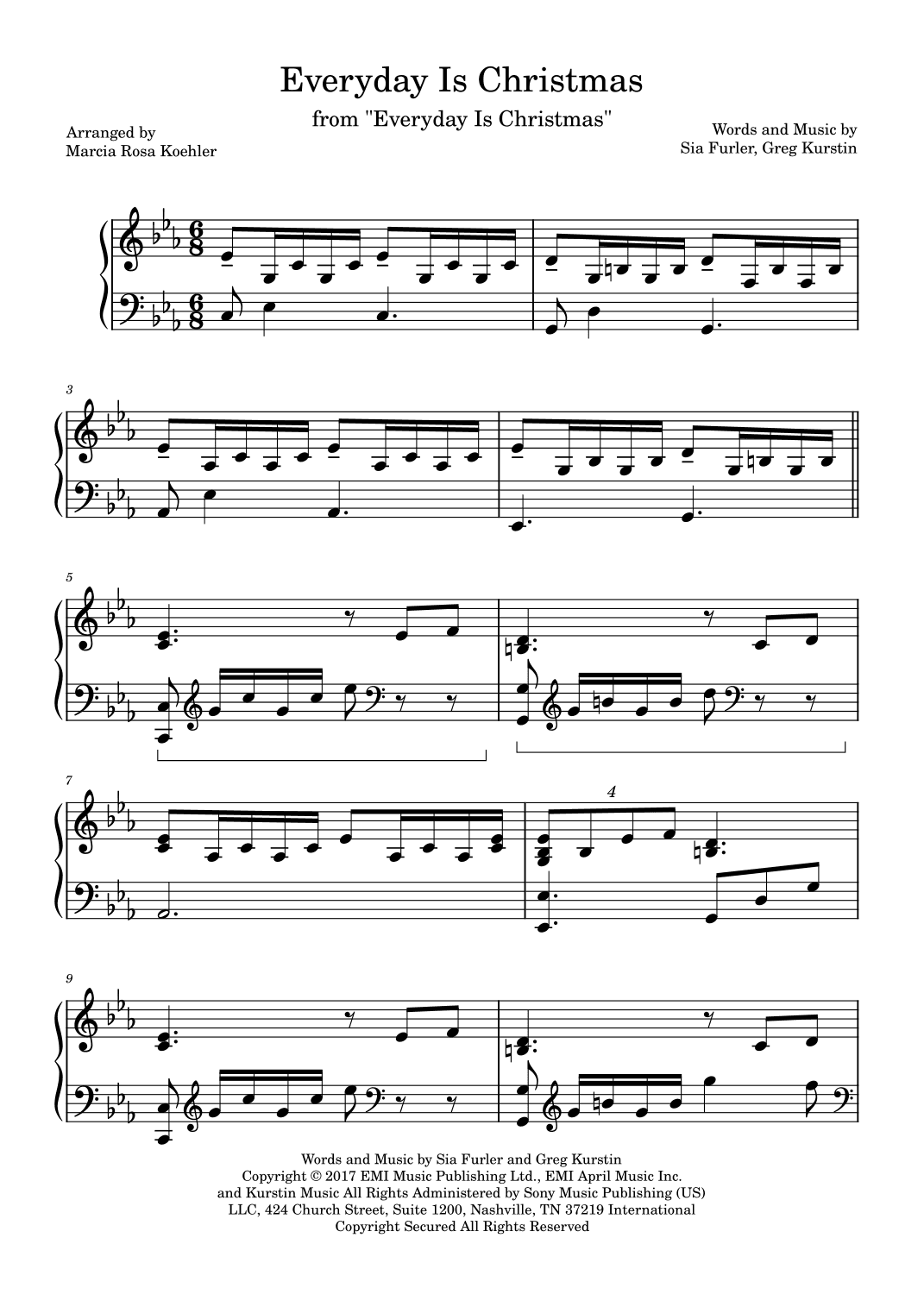Everyday Is Christmas (arr. Marcia Rosa Koehler)