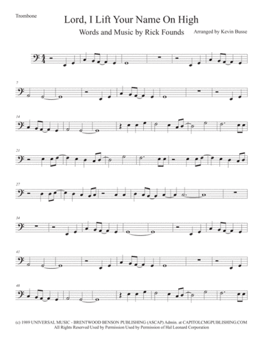 Lord, I Lift Your Name On High (arr. Kevin Busse)