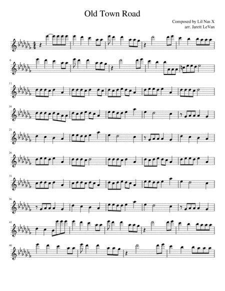 Old Town Road (remix) (arr. Jarett LeVan)