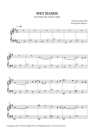 Wet Hands (arr. Milanov)