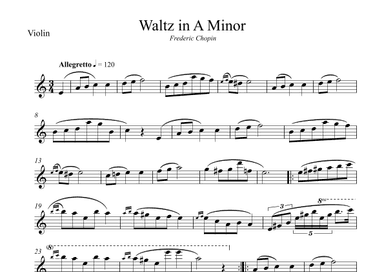 Waltz in A Minor (Chopin) (arr. Wesley S. SIlva)