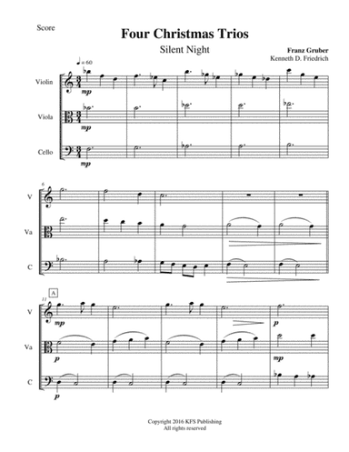 Four Christmas Trios for Strings (arr. Kenneth D. Friedrich)