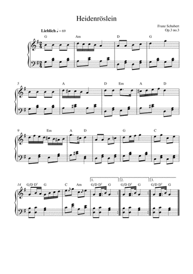 Heidenröslein (op.3 no.3) (arr. Kaiserin Rebecca)