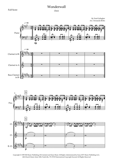 Wonderwall (arr. Fernando Britto)