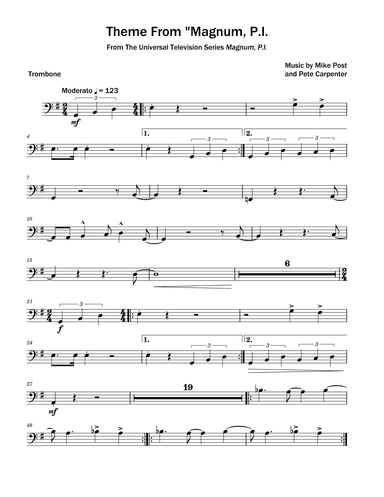 Theme From "magnum, P.i." (arr. David Lartey)