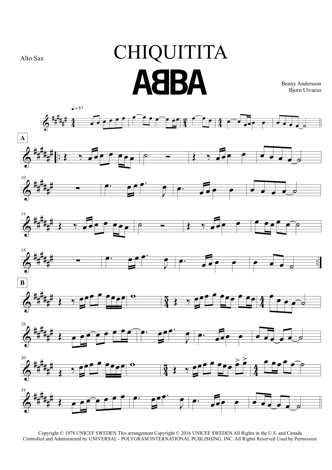 Chiquitita (arr. Leo Silva)