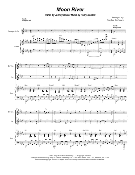 Moon River (arr. Stephen DeCesare)