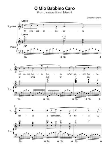 O Mio Babbino Caro (arr. Jackson Spindler)