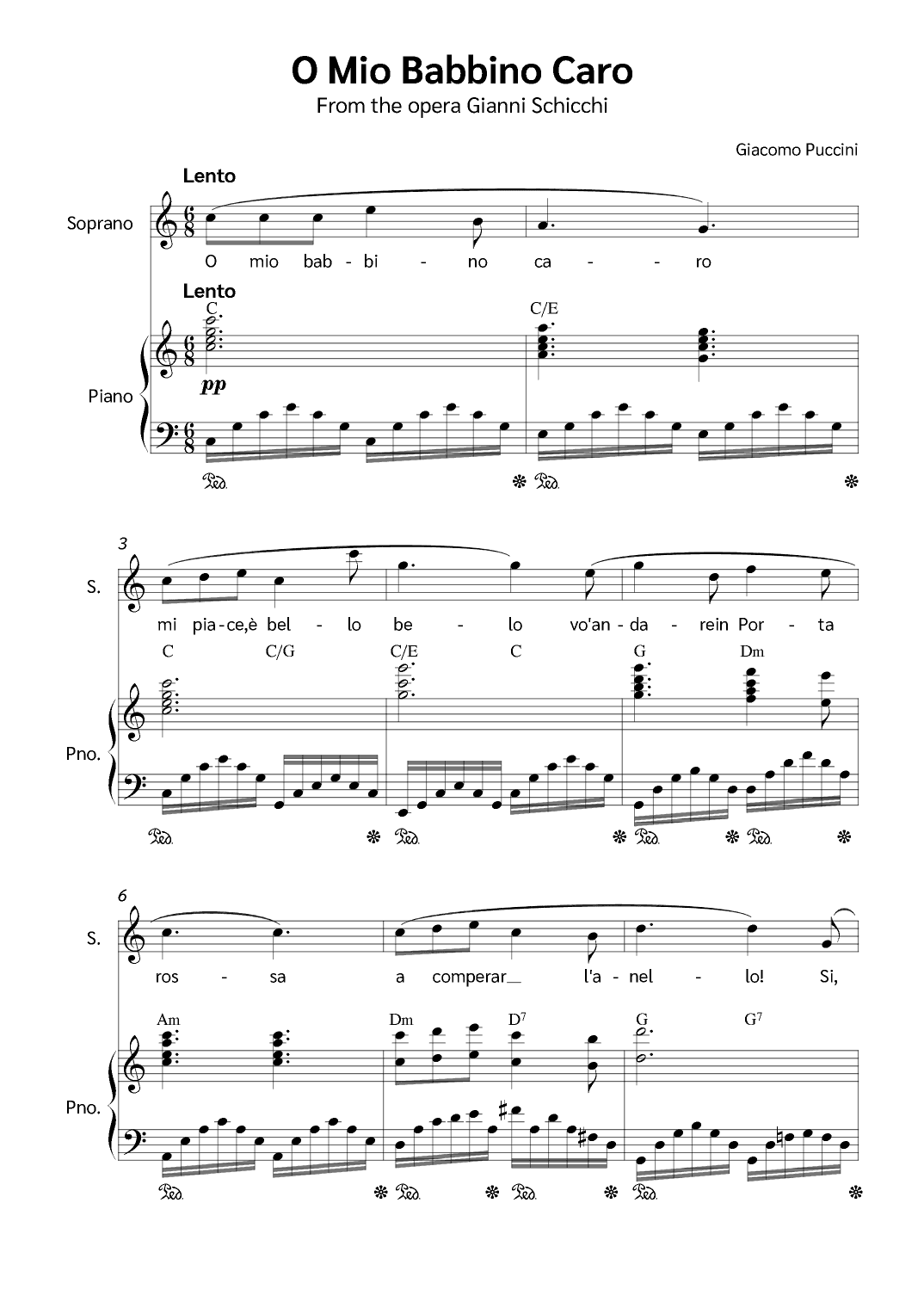 O Mio Babbino Caro (arr. Jackson Spindler)