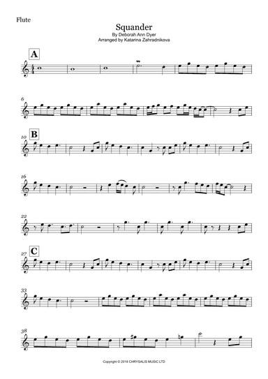 Squander (arr. Katarina Zahradnikova)