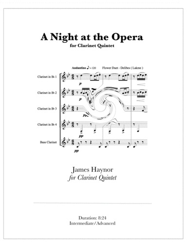 A Night at the Opera for Clarinet Quintet (arr. James Haynor)