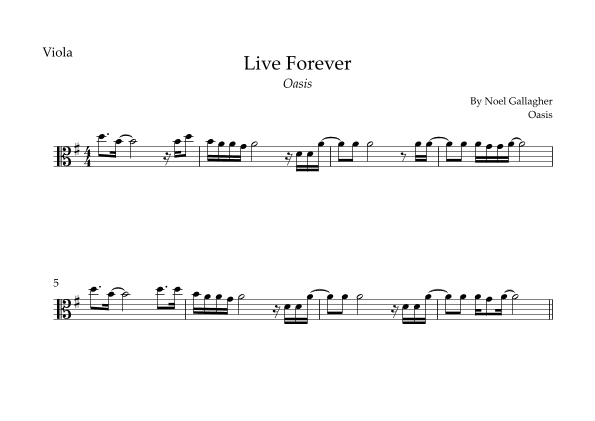 Live Forever (arr. Fabio Britto)