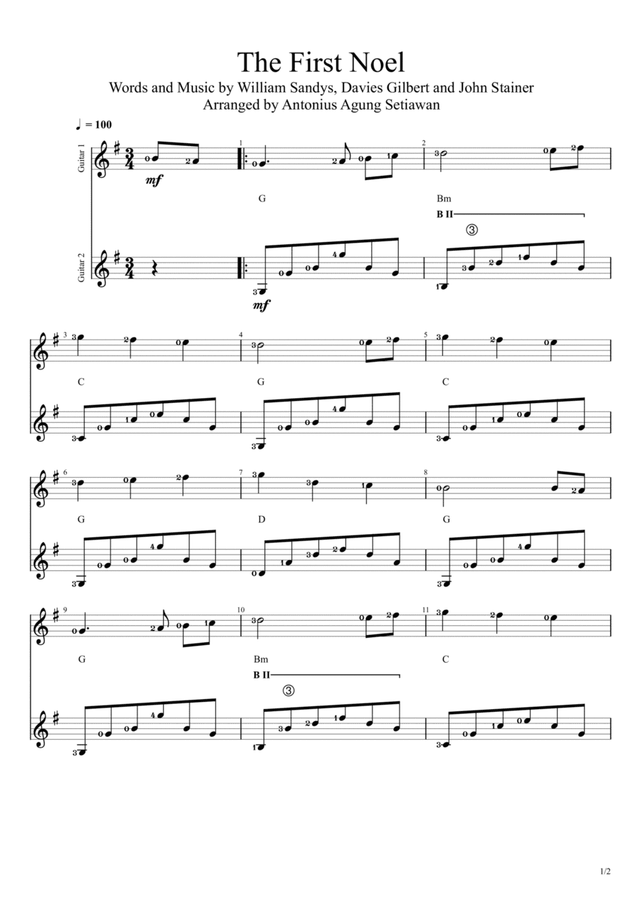 The First Noel (arr. Antonius Agung Setiawan)