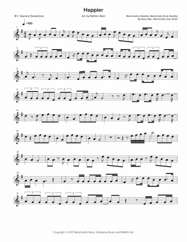 Happier (arr. Nathan Allen)