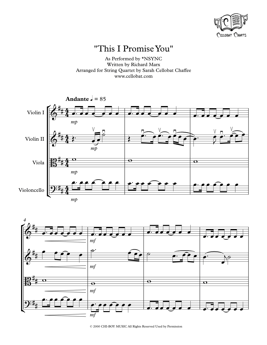 This I Promise You (arr. Sarah Cellobat Chaffee)