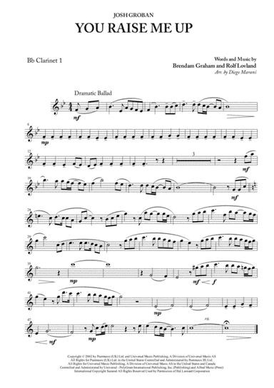 You Raise Me Up (arr. Diego Marani)