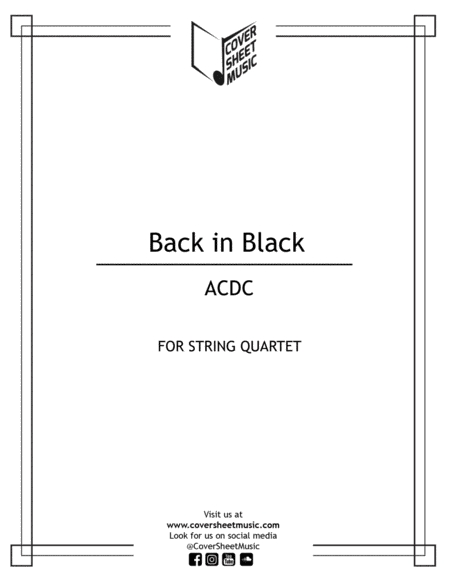 Back In Black (arr. Jose Quintana)