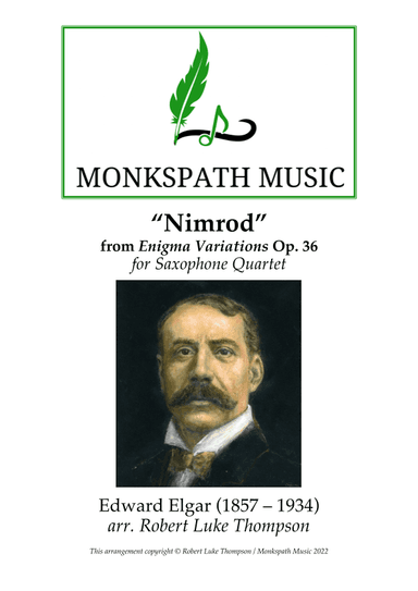 Nimrod from Enigma Variations Op. 36 for Saxophone Quartet (arr. Robert Luke Thompson)