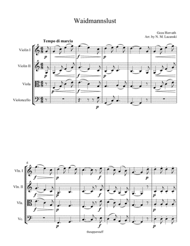 Waidmannslust (arr. Nick Lacanski)