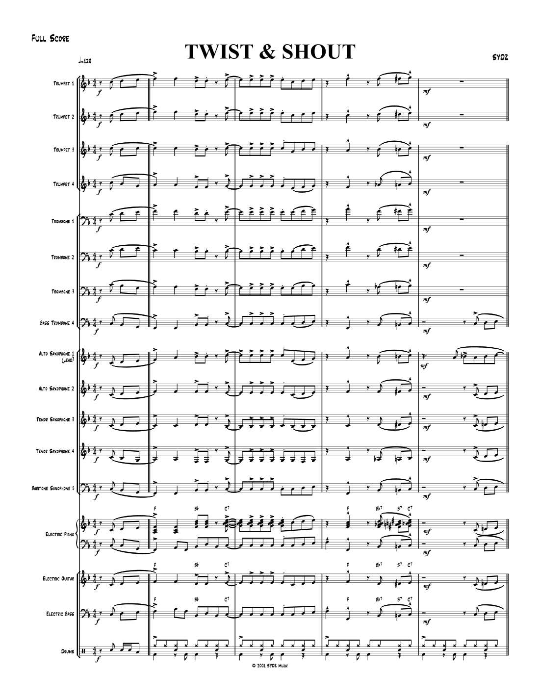 Twist And Shout (arr. SYDZ)