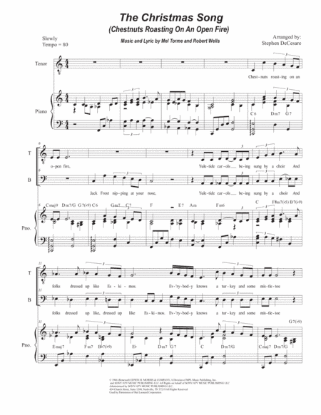 The Christmas Song (Chestnuts Roasting On An Open Fire) (arr. Stephen DeCesare)
