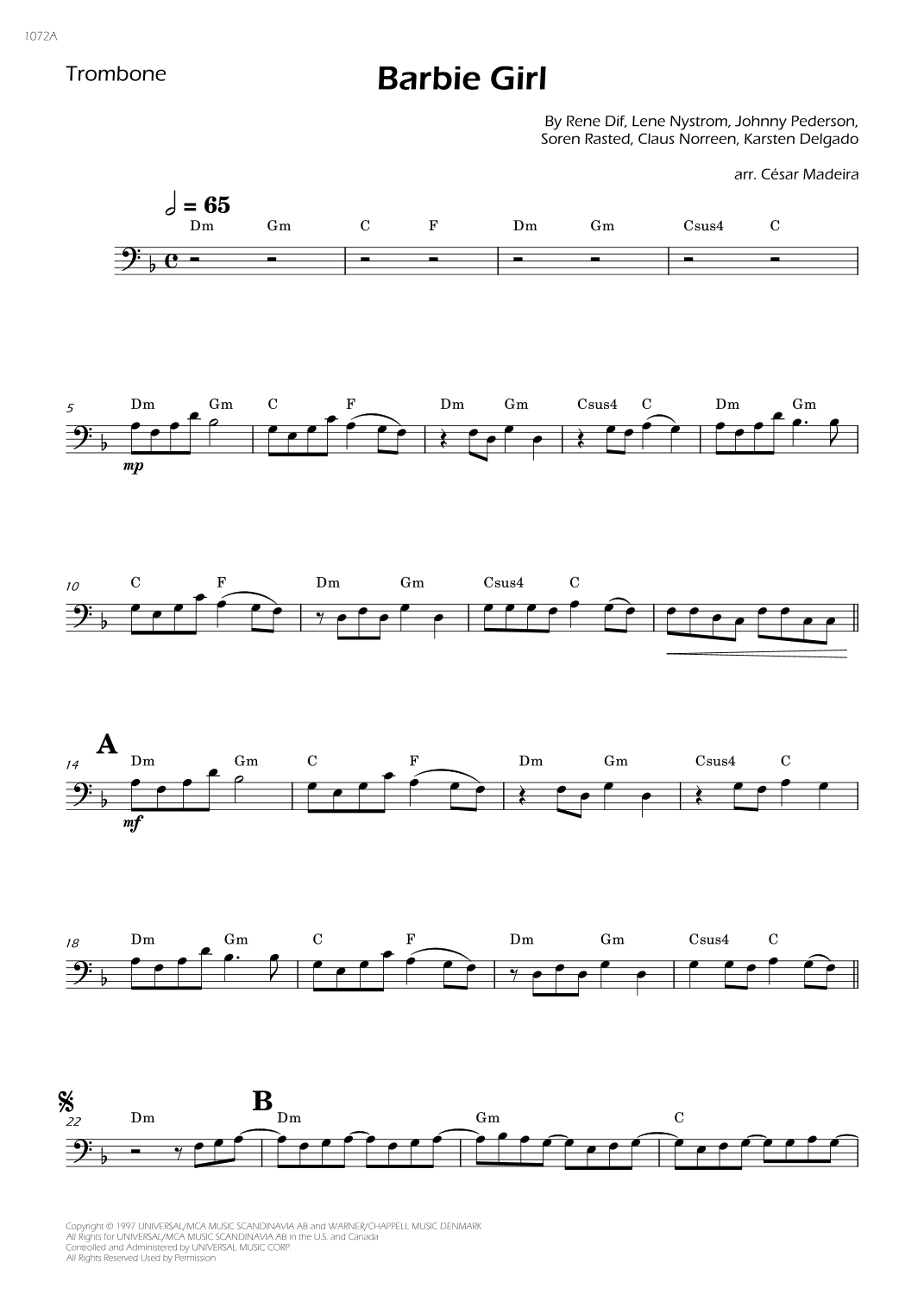 Barbie Girl (arr. César Madeira)