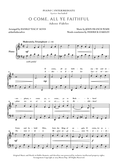 O Come, All Ye Faithful (arr. Danilo "Daca" Alves)