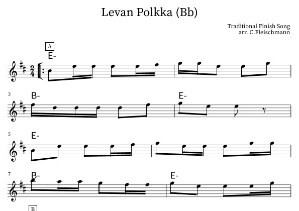 Levan Polkka (arr. Christoph Fleischmann)