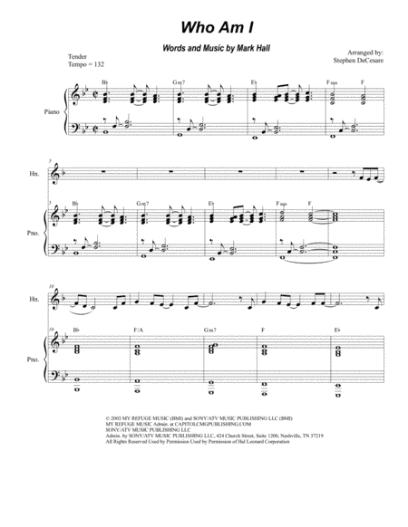 Who Am I (arr. Stephen DeCesare)