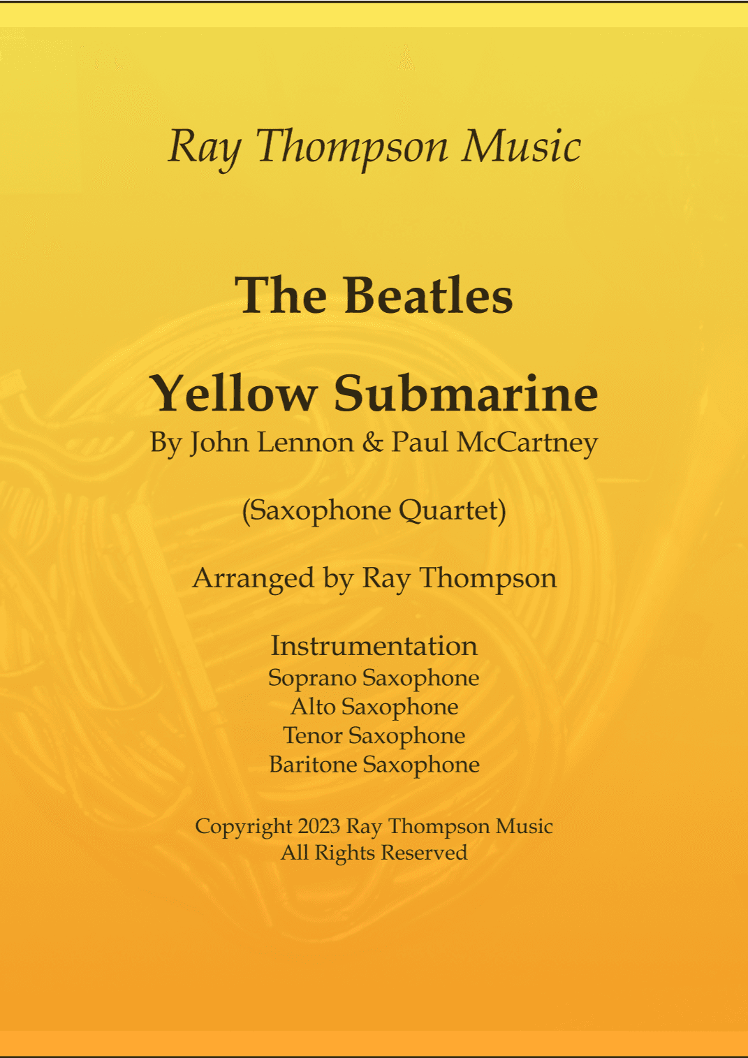 Yellow Submarine (arr. Ray Thompson)