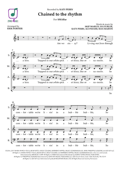 Chained To The Rhythm (arr. Erik Fortier)