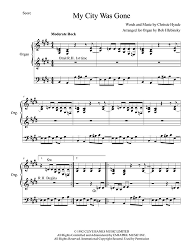 My City Was Gone (arr. Rob Hlebinsky)
