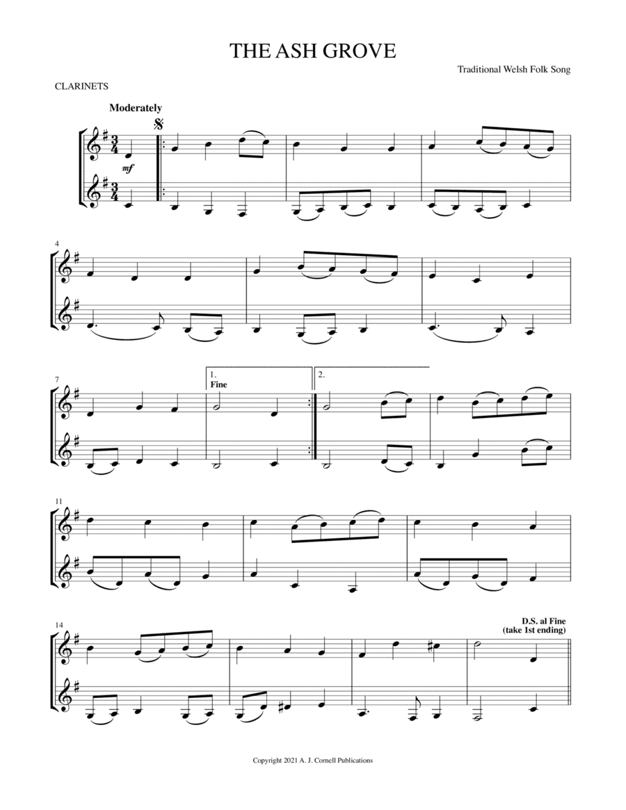 The Ash Grove (arr. Mark Phillips)