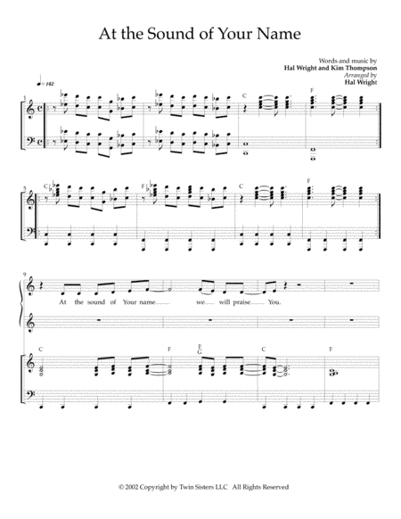 At The Sound Of Your Name (arr. Hal Wright)