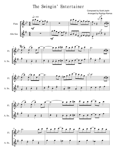 The Entertainer (arr. Rodrigo Ramos)
