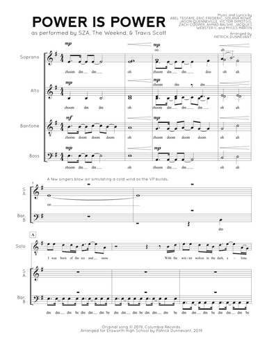 Power Is Power (arr. Patrick Dunnevant)