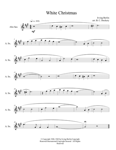 White Christmas (arr. B. C. Dockery)