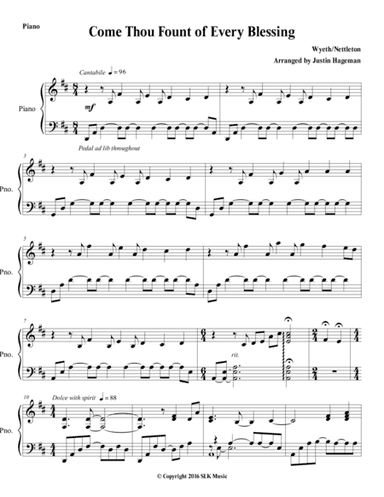 Come Thou Fount of Every Blessing (arr. Justin Hageman)