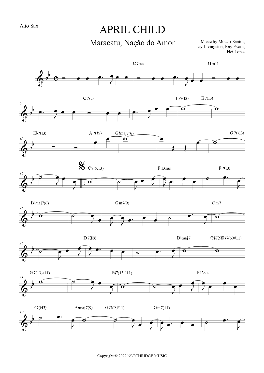April Child (arr. The Sheet Music Library)