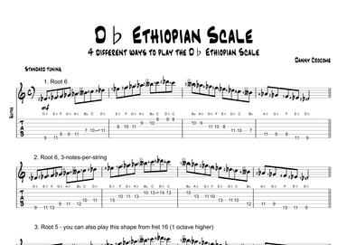 Db Ethiopian Scale (4 Ways to Play)