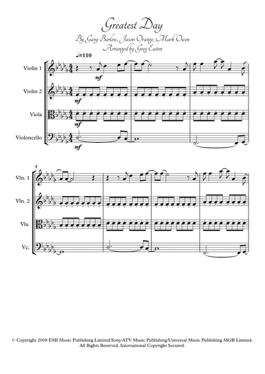 Greatest Day (arr. Greg Eaton)
