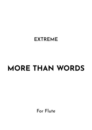 More Than Words (arr. Jireh J.)