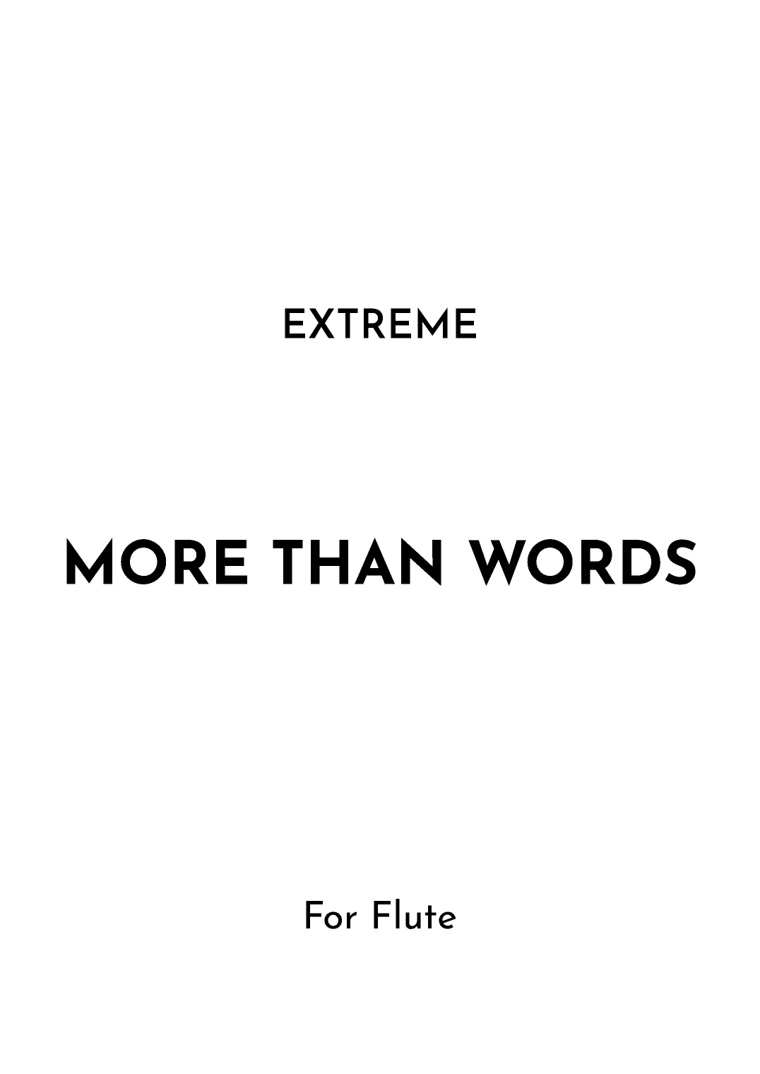 More Than Words (arr. Jireh J.)