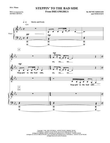 Steppin' To The Bad Side (arr. Jeffrey Bowen)