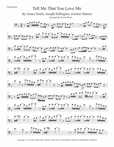 Tell Me That You Love Me (arr. Kevin Busse)